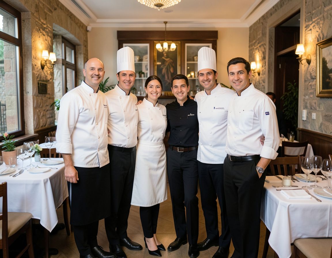 La famiglia Ferraro nel ristorante